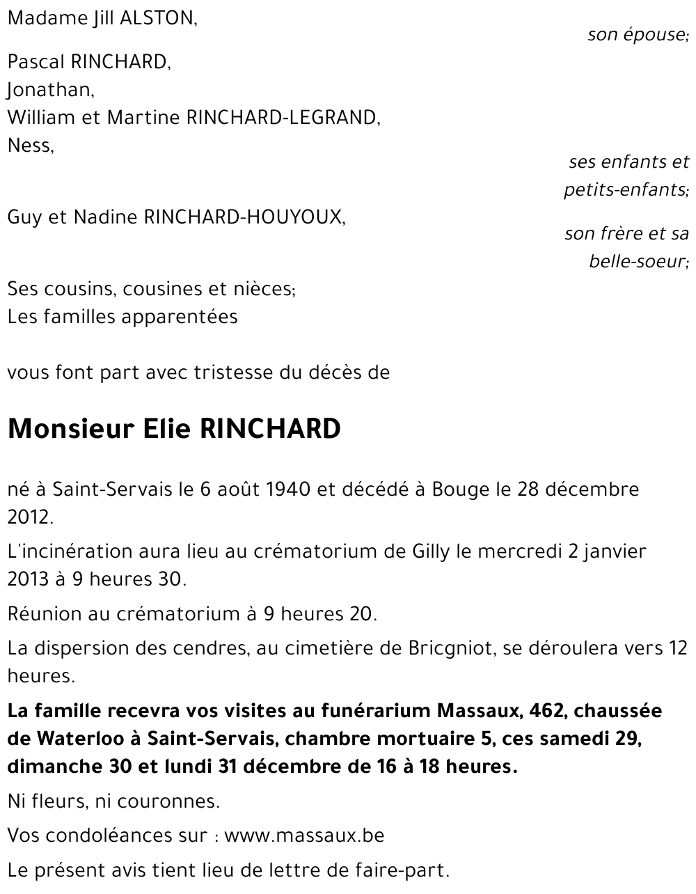 Elie RINCHARD
