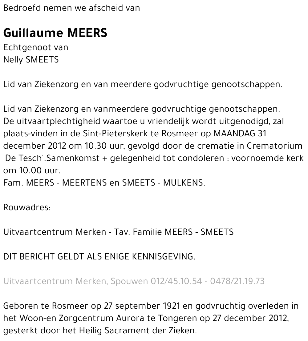Guillaume MEERS