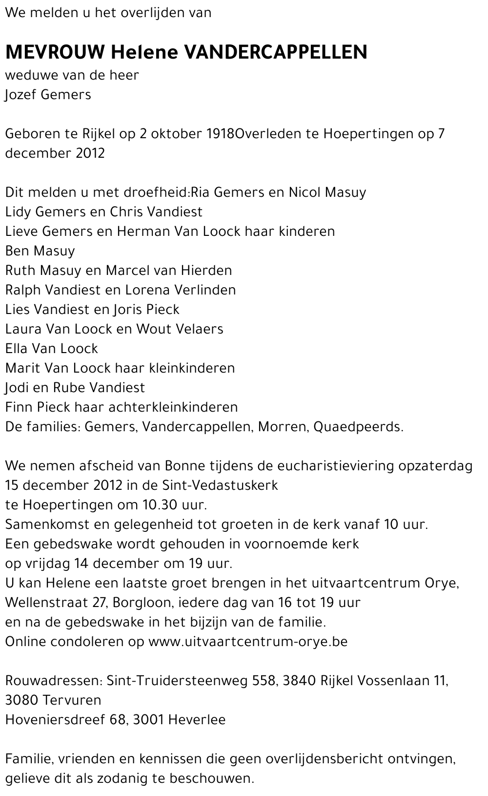 Helene Vandercappellen