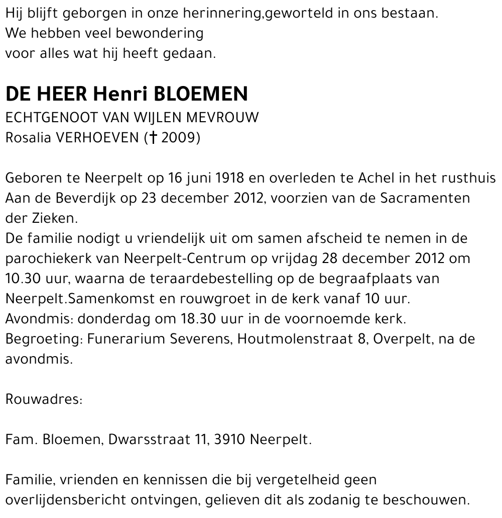Henri Bloemen