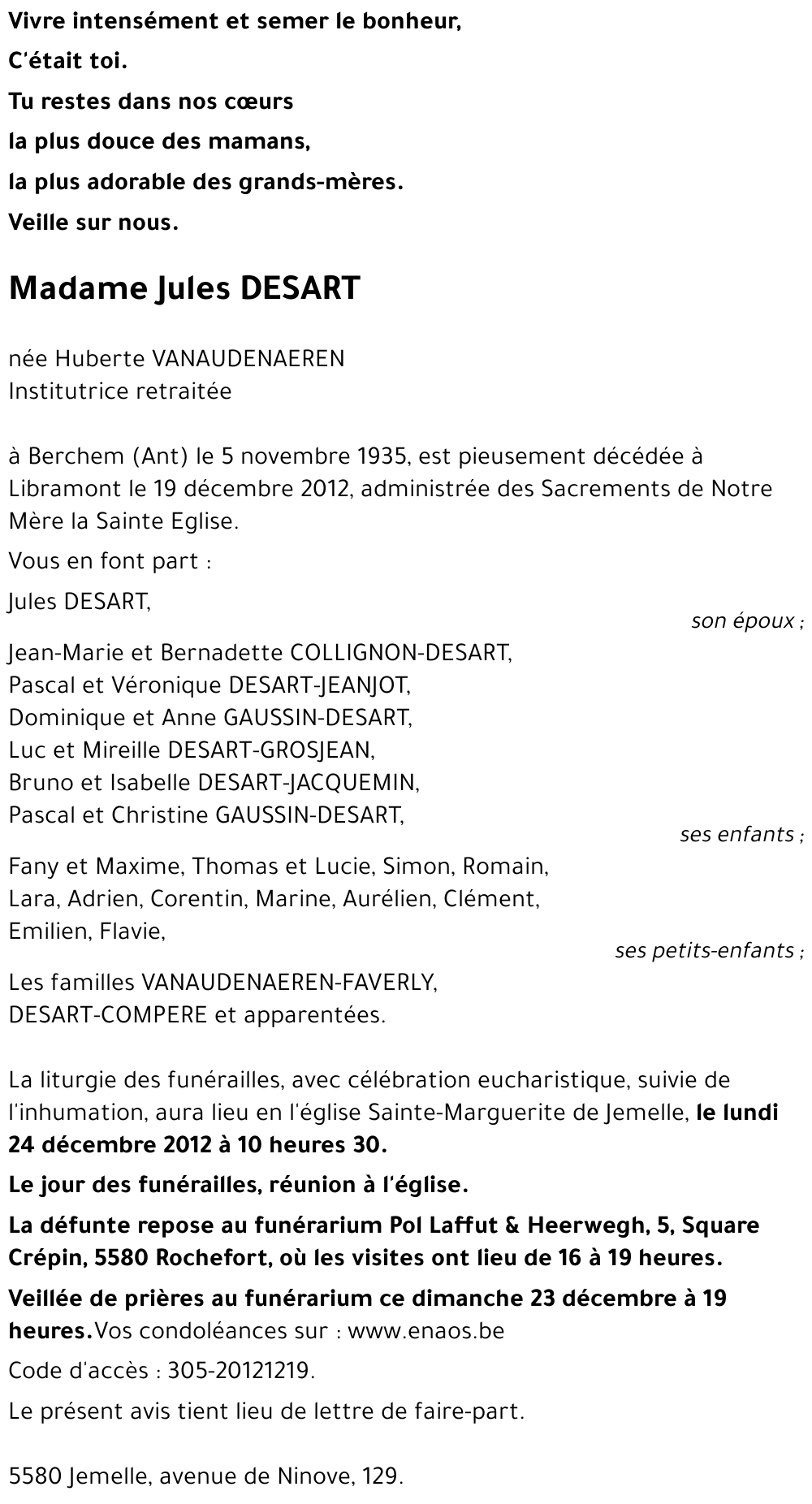 Huberte VANAUDENAEREN