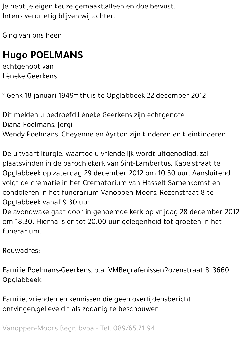 Hugo Poelmans