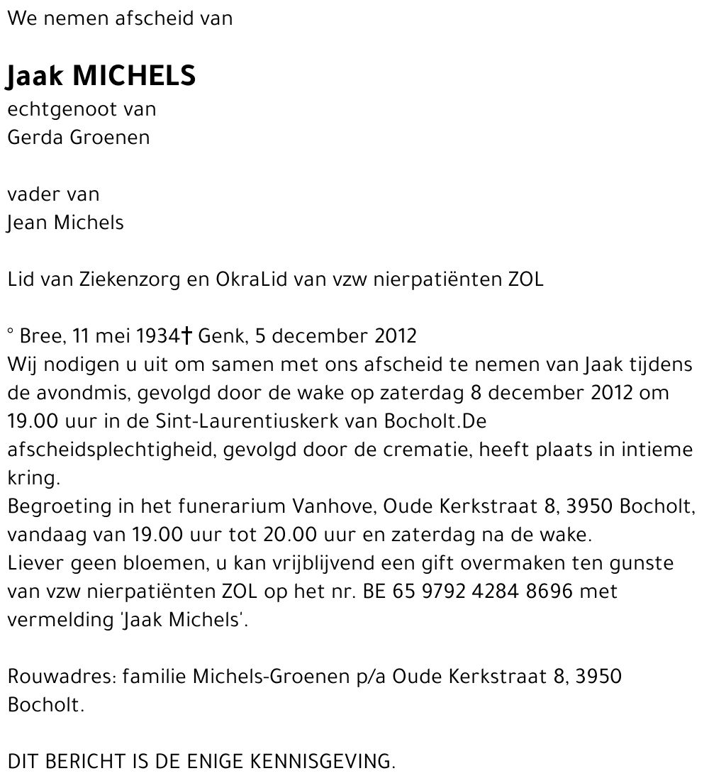 Jaak Michels