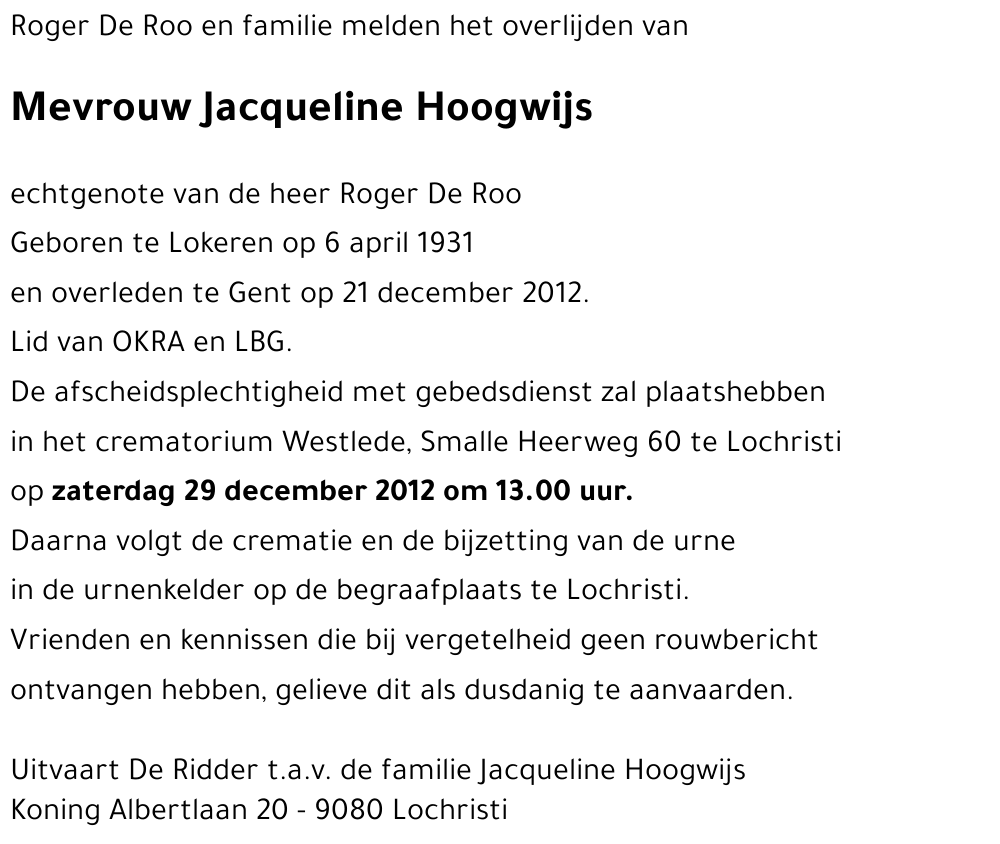 Jacqueline Hoogwijs