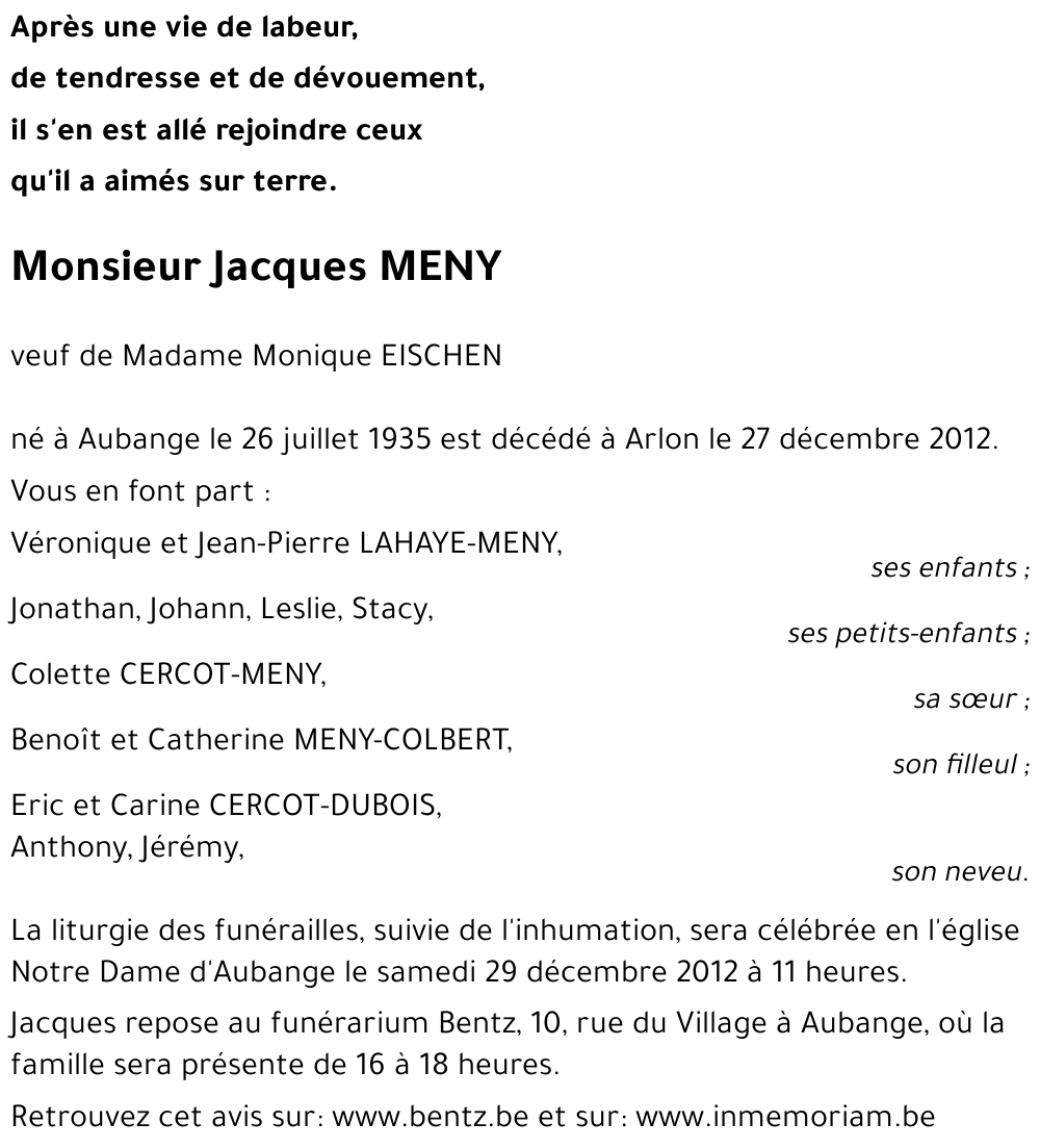 Jacques MENY
