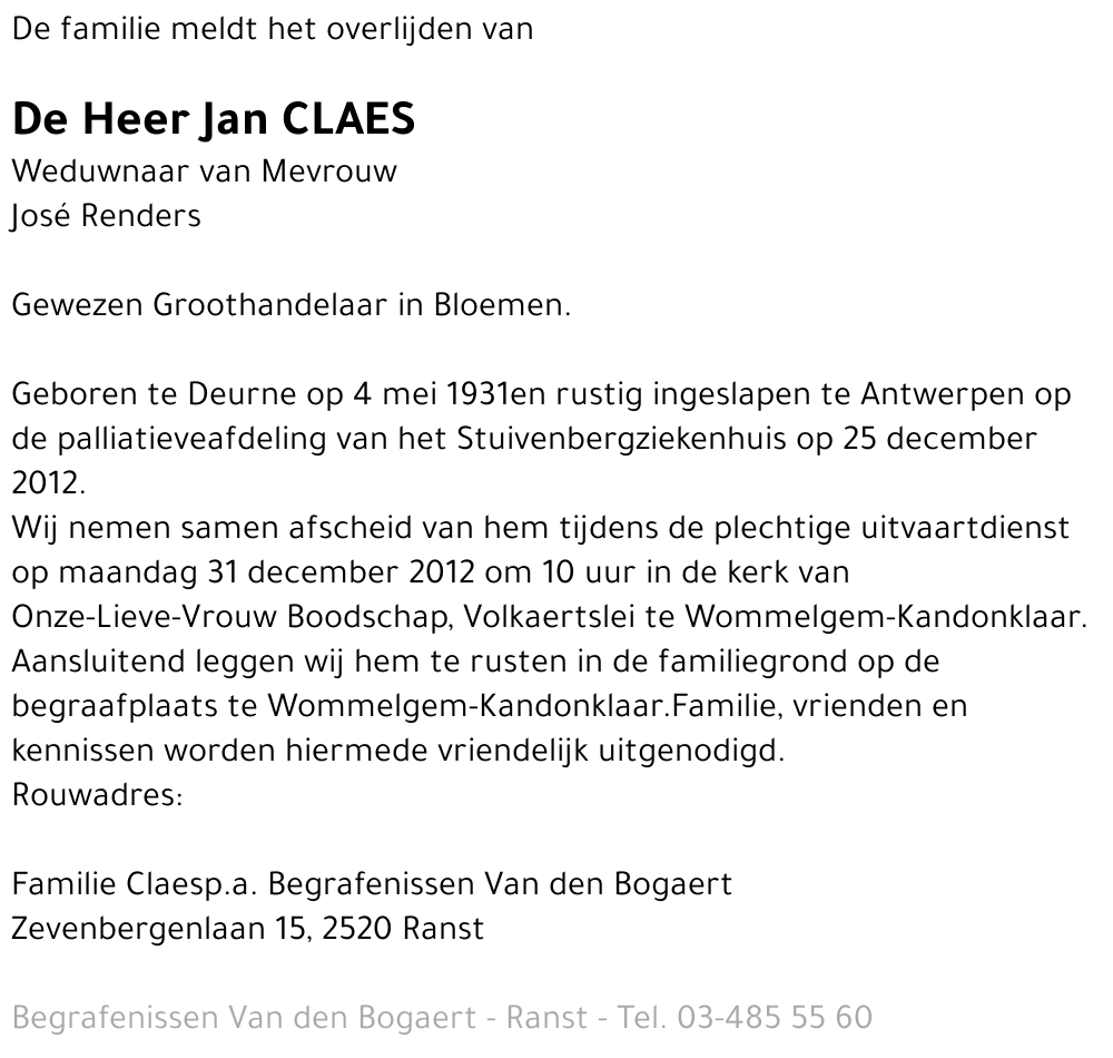Jan Claes