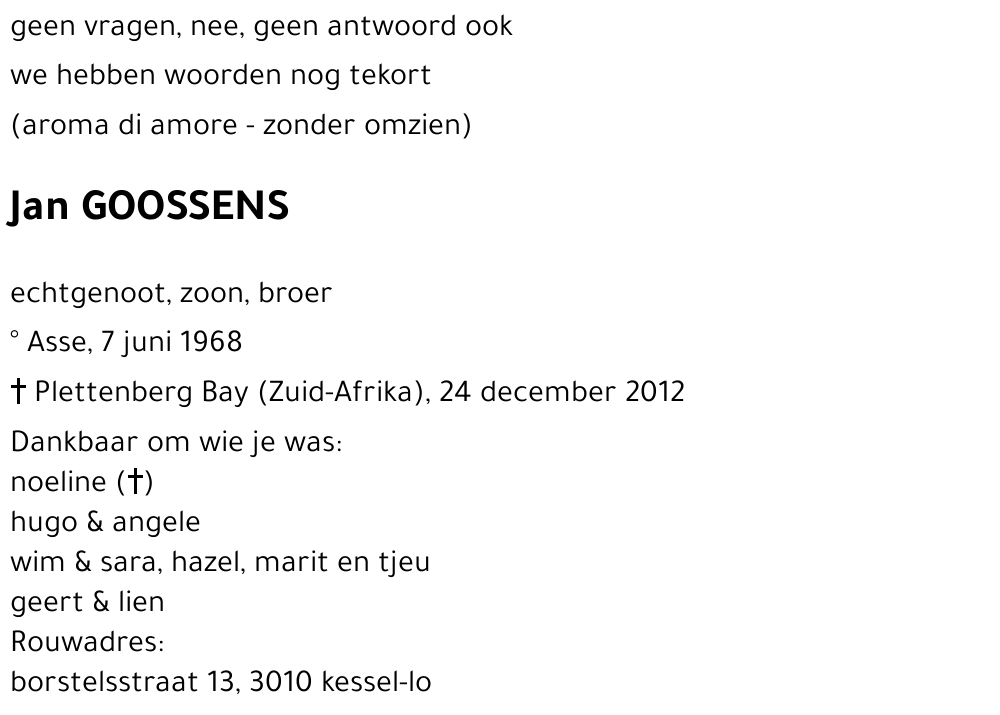 Jan GOOSSENS