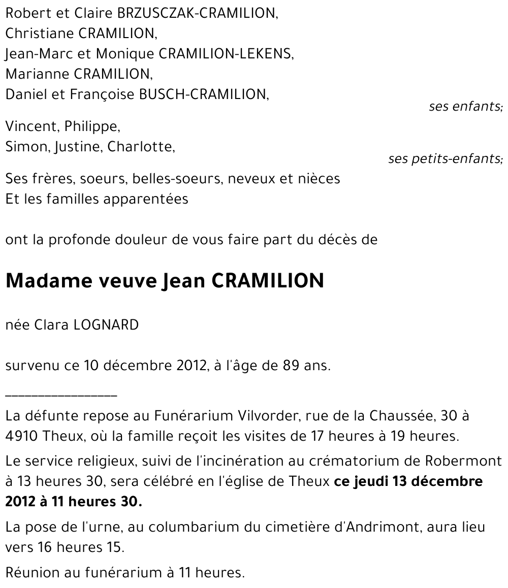 Jean CRAMILION