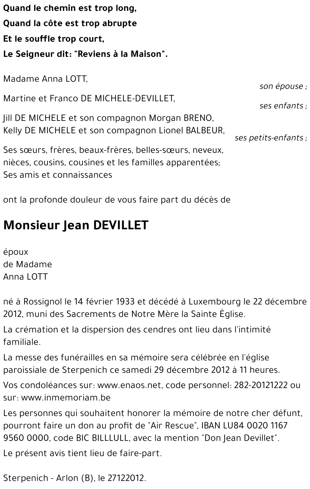 Jean DEVILLET
