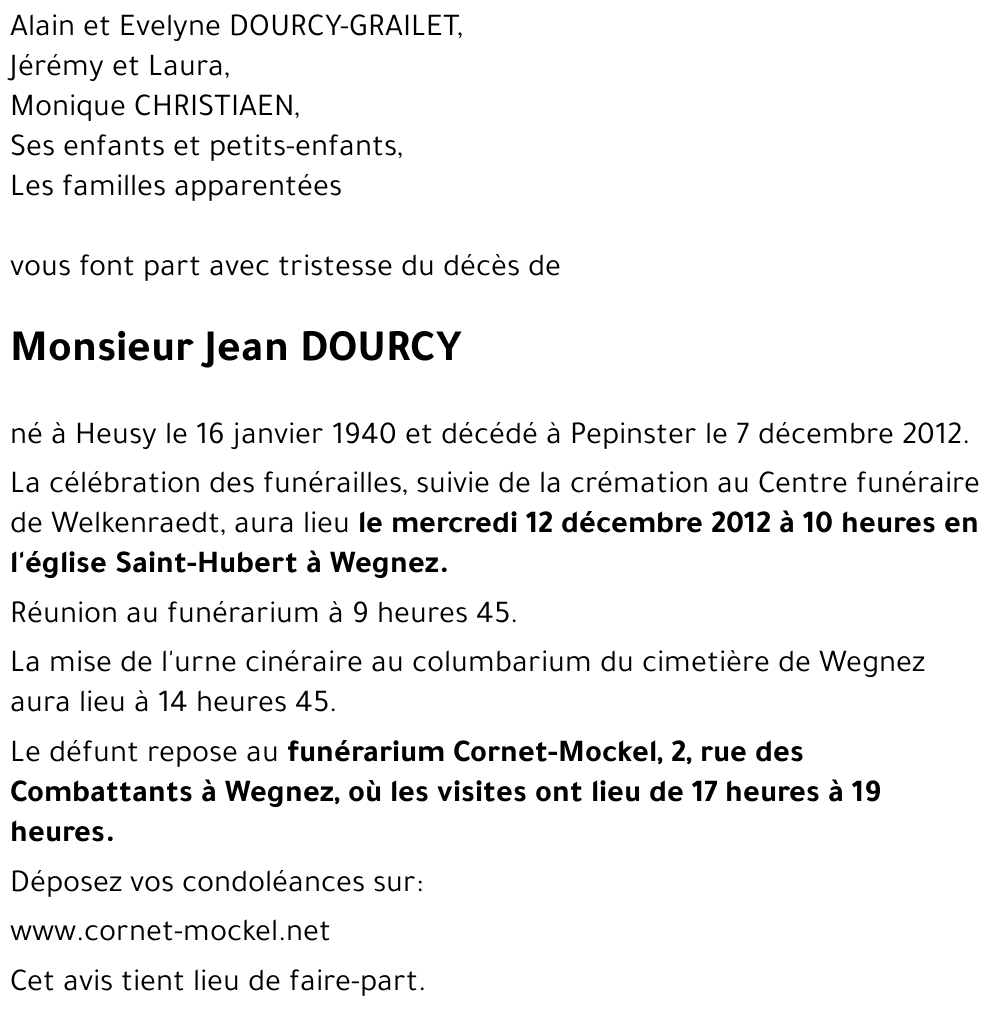 Jean DOURCY