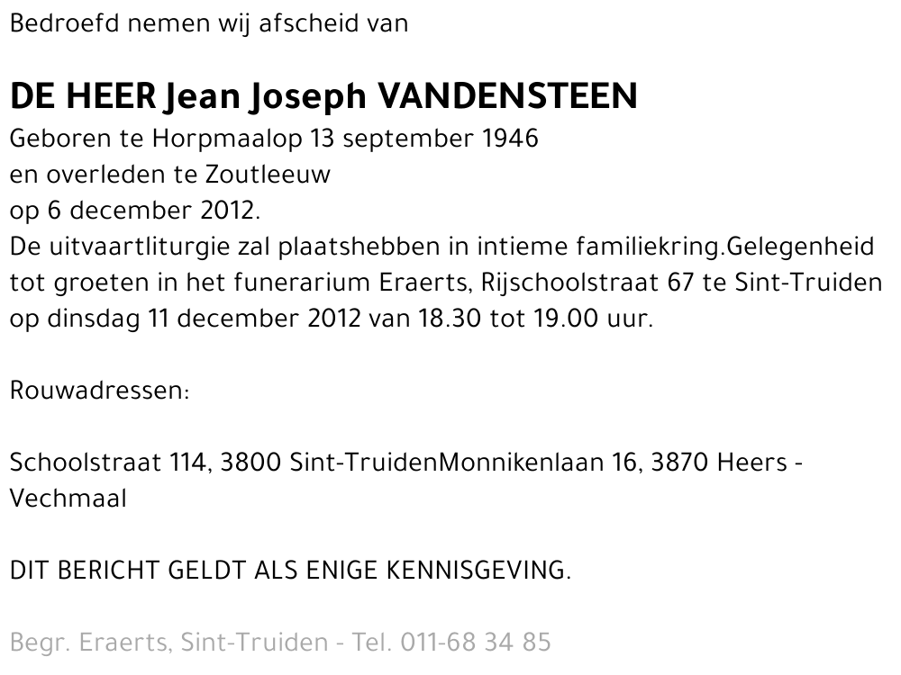 Jean Joseph Vandensteen