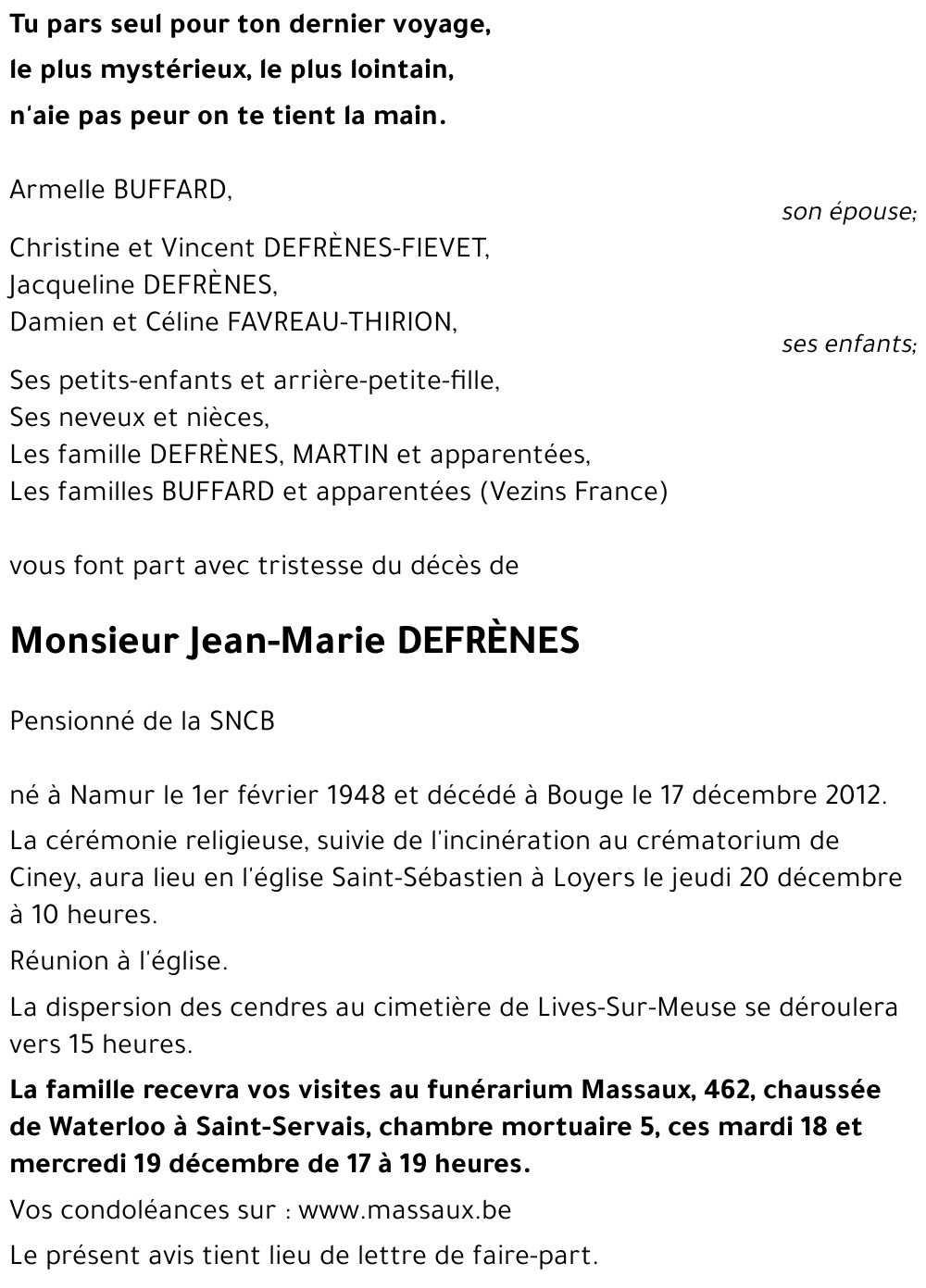 Jean-Marie DEFRÈNES