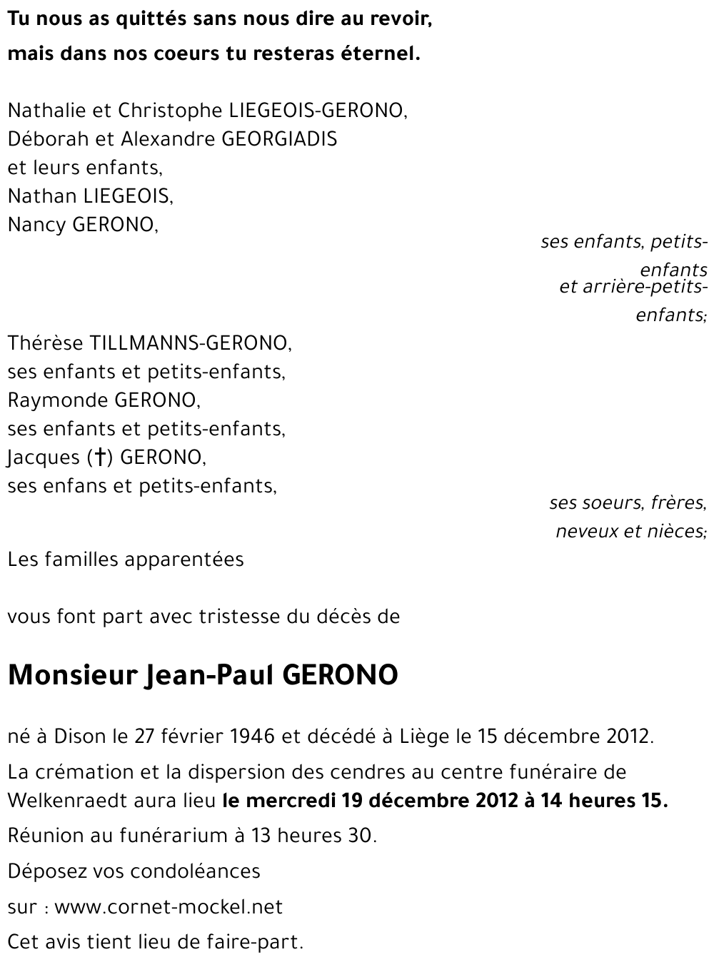 Jean-Paul GERONO