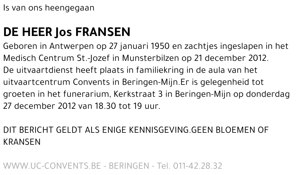 Jos Fransen