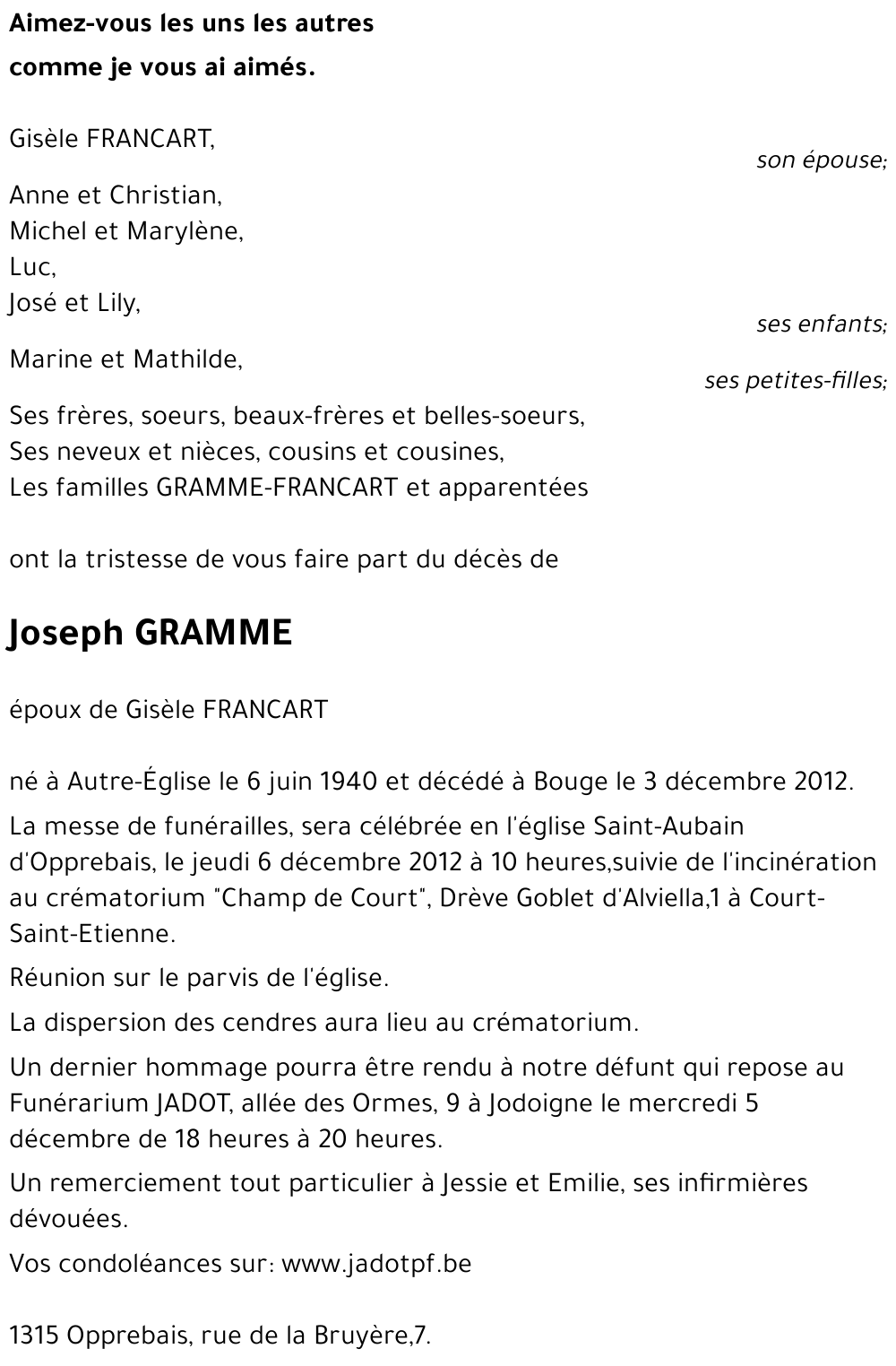 Joseph GRAMME