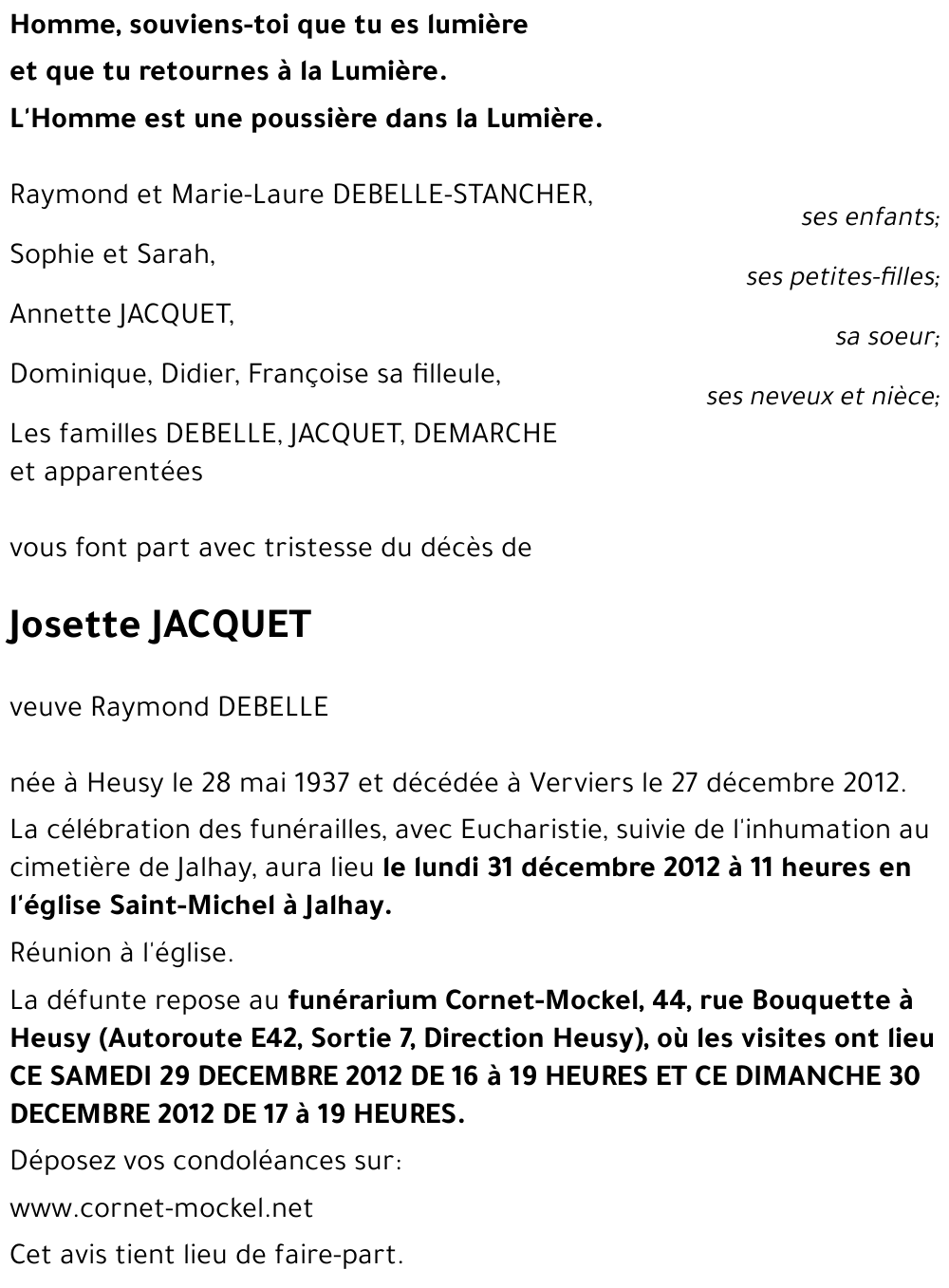 Josette JACQUET