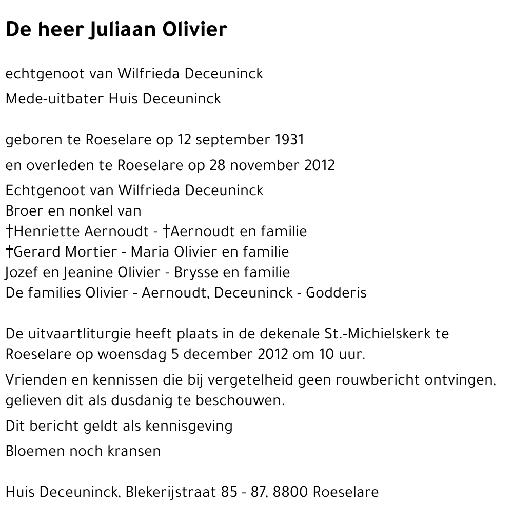 Juliaan Olivier