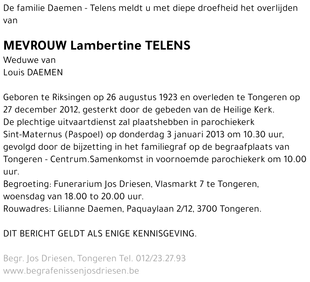 Lambertine Telens