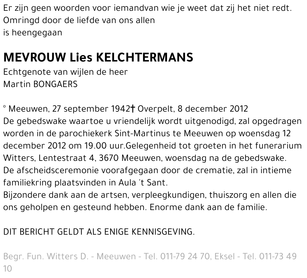 Lies Kelchtermans