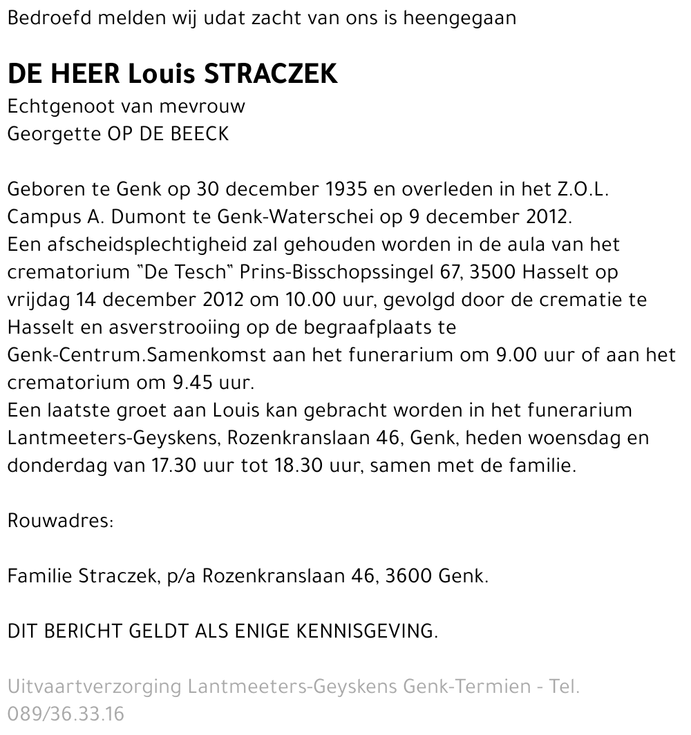 Louis STRACZEK