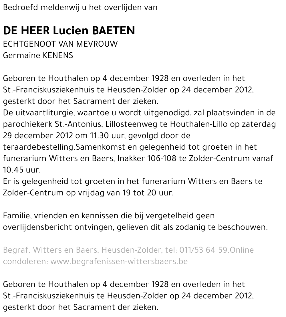 Lucien Baeten