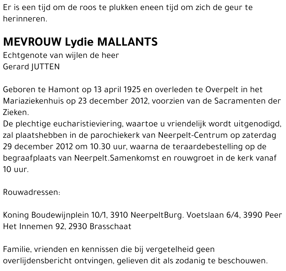 Lydie Mallants