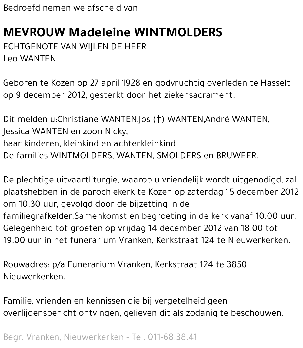Madeleine Wintmolders
