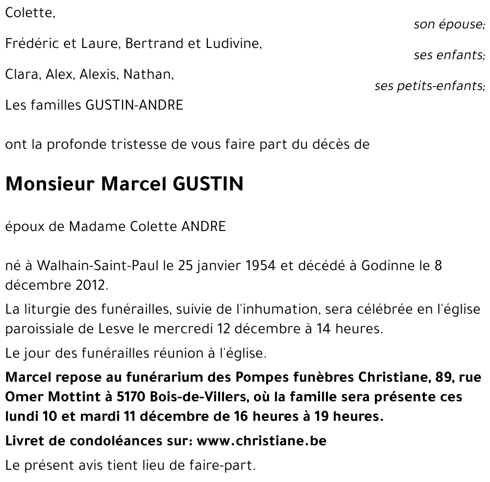 Marcel GUSTIN