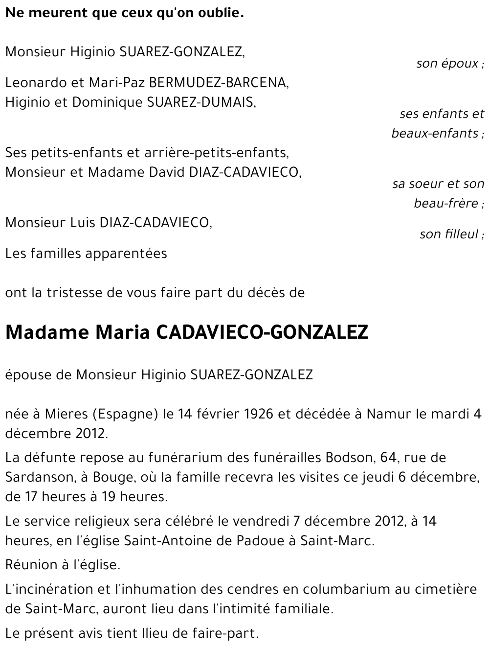 Maria CADAVIECO GONZALEZ