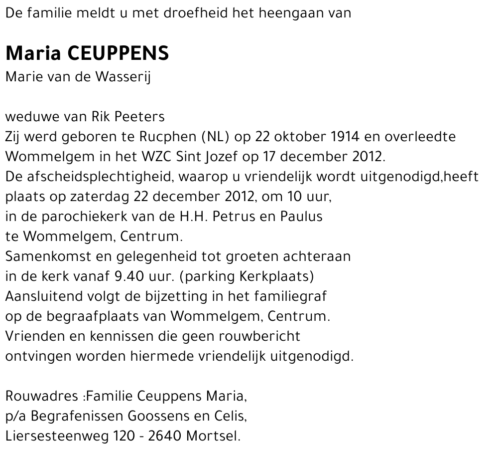 Maria Ceuppens