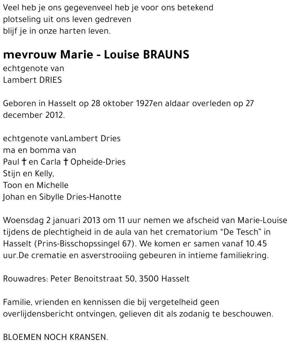Marie - Louise Brauns