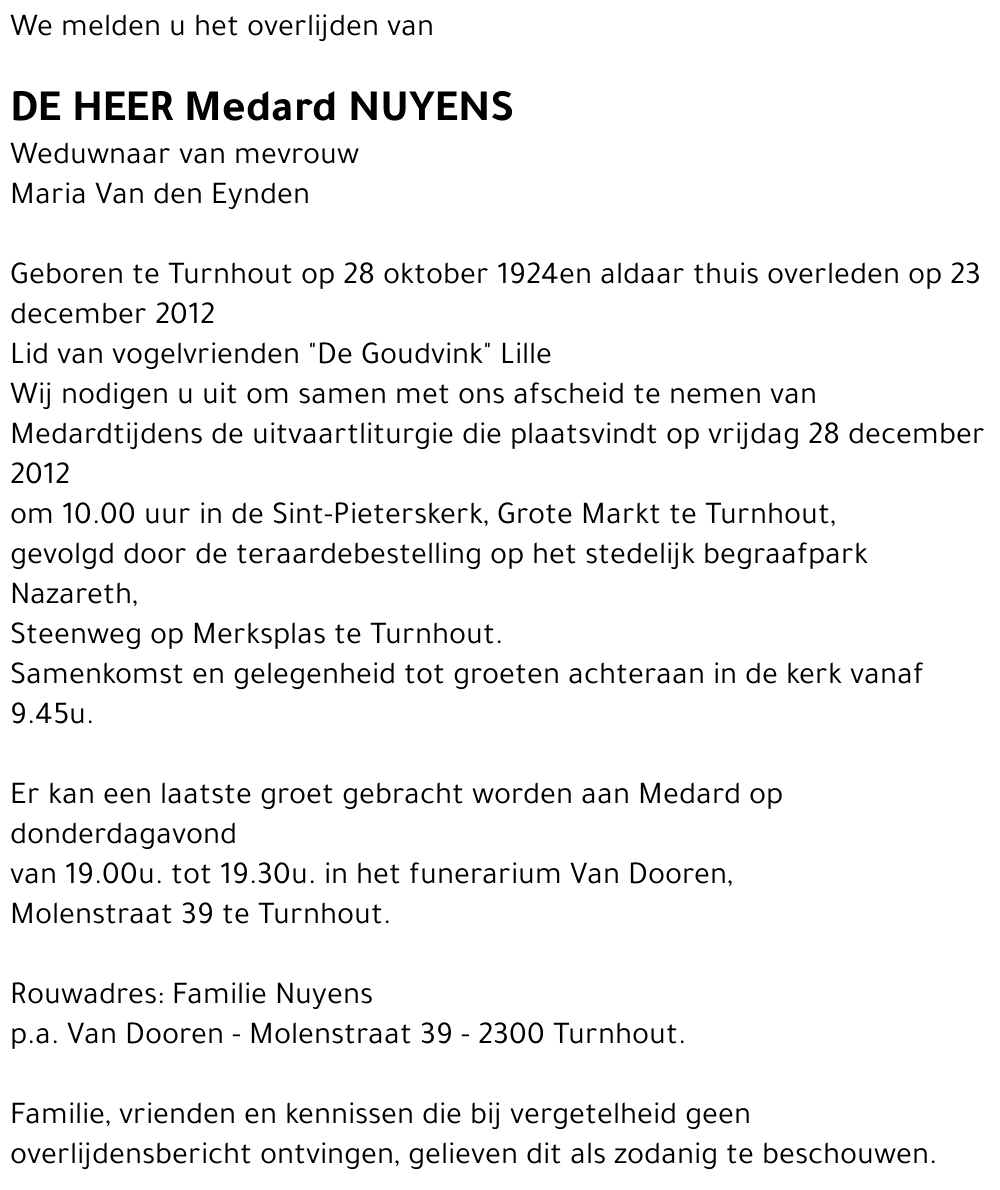 Medard Nuyens