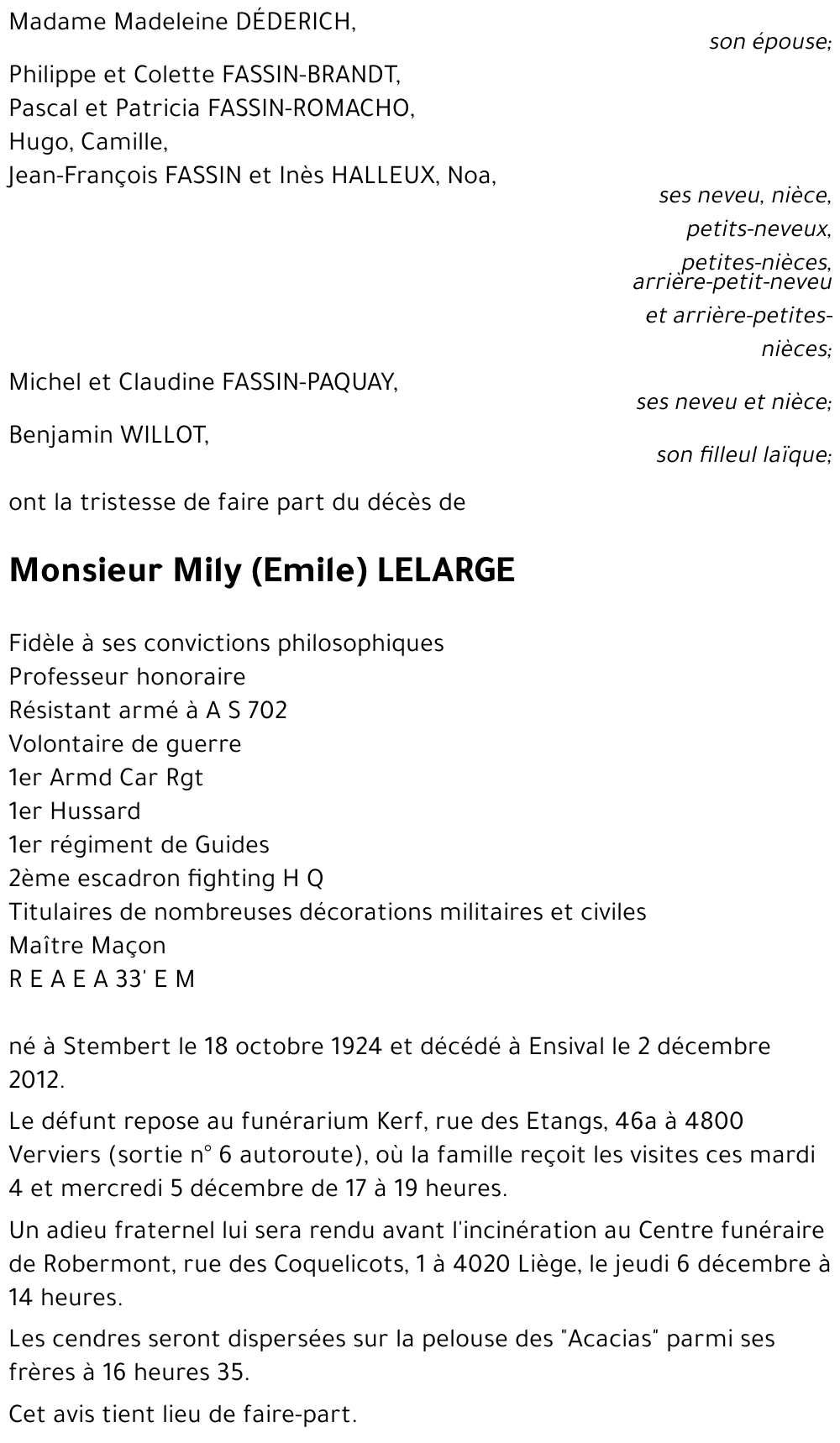 Mily (Emile) LELARGE