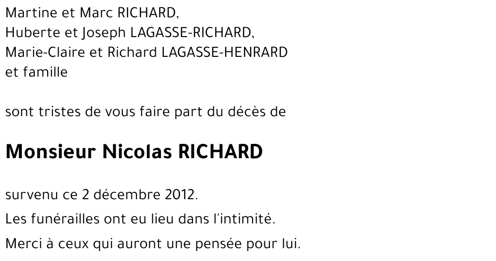 Nicolas RICHARD