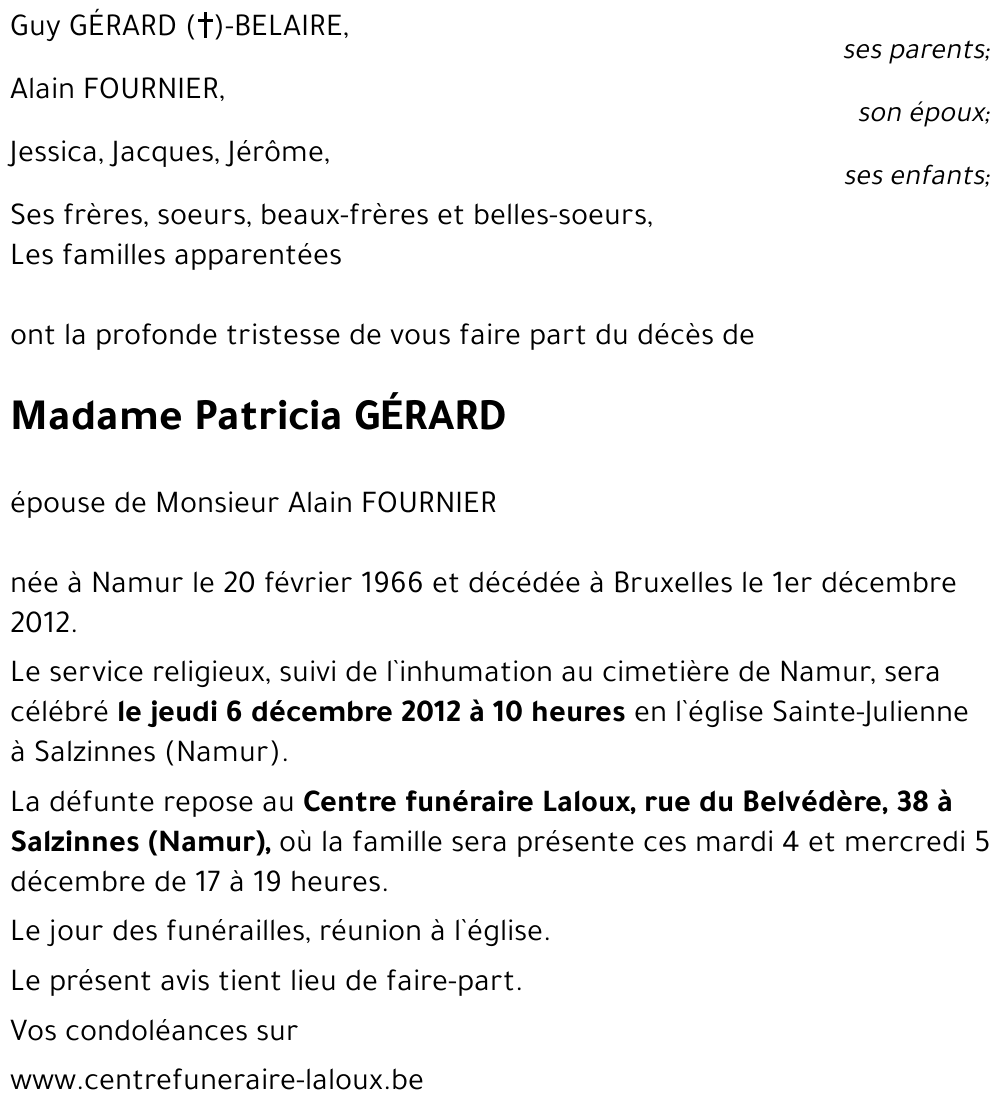 Patricia GÉRARD
