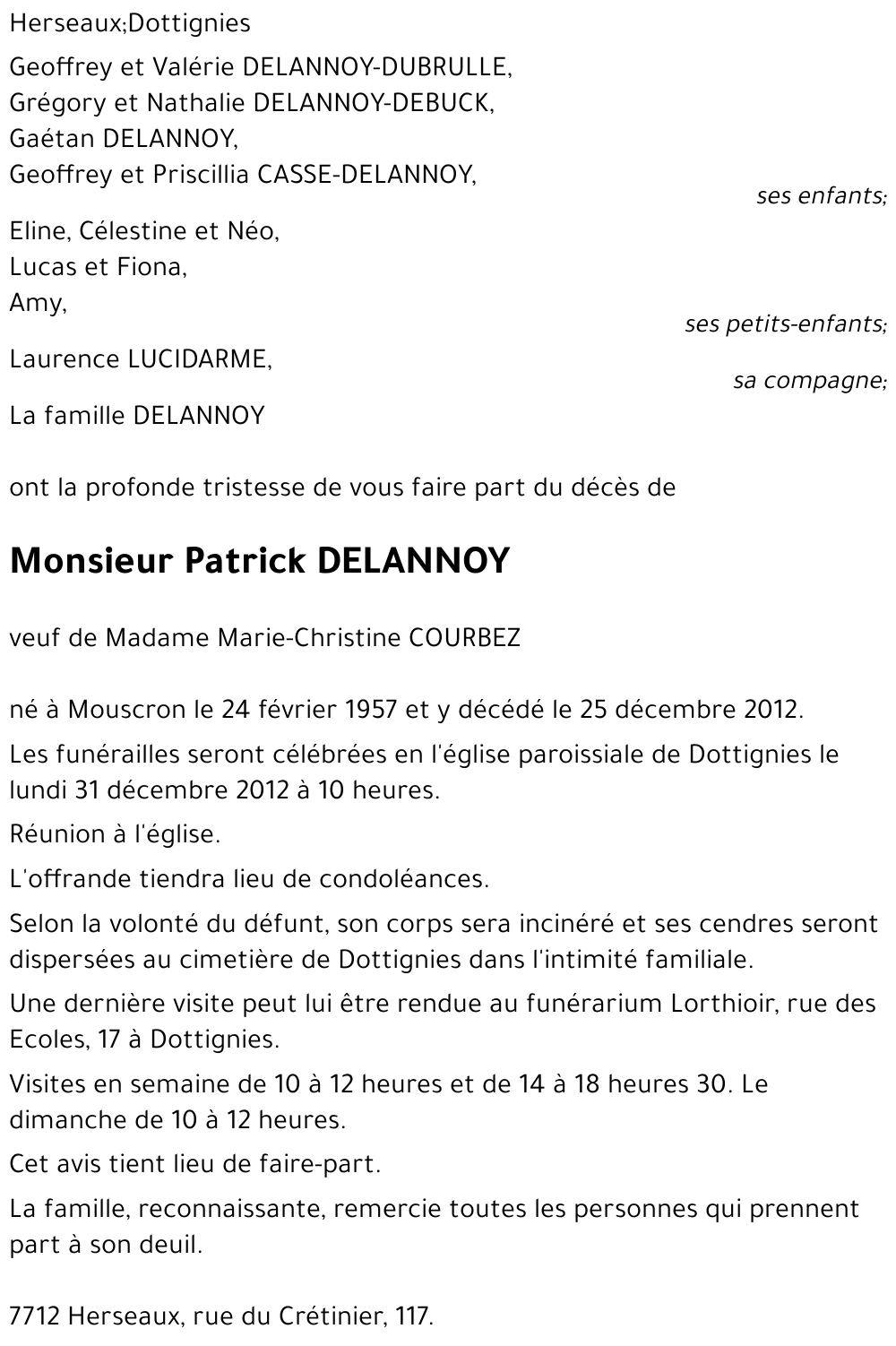 Patrick DELANNOY