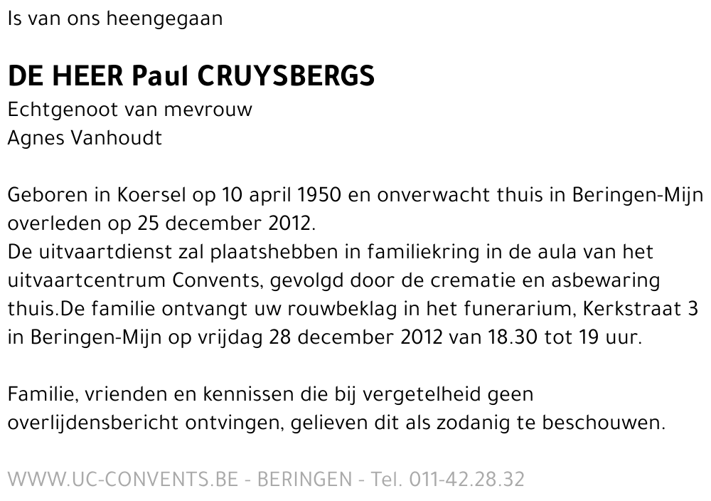 Paul Cruysbergs