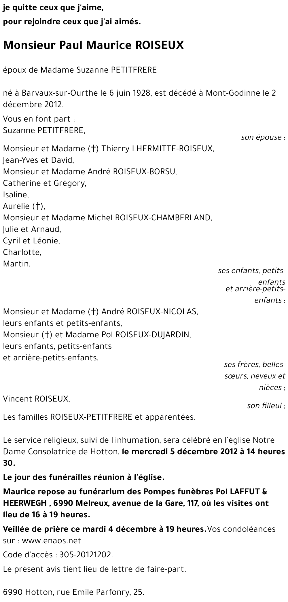 Paul Maurice ROISEUX