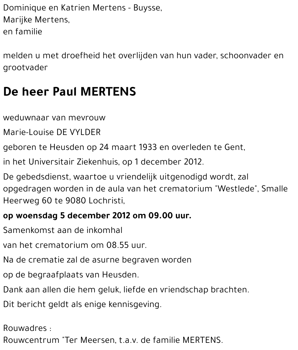 Paul MERTENS