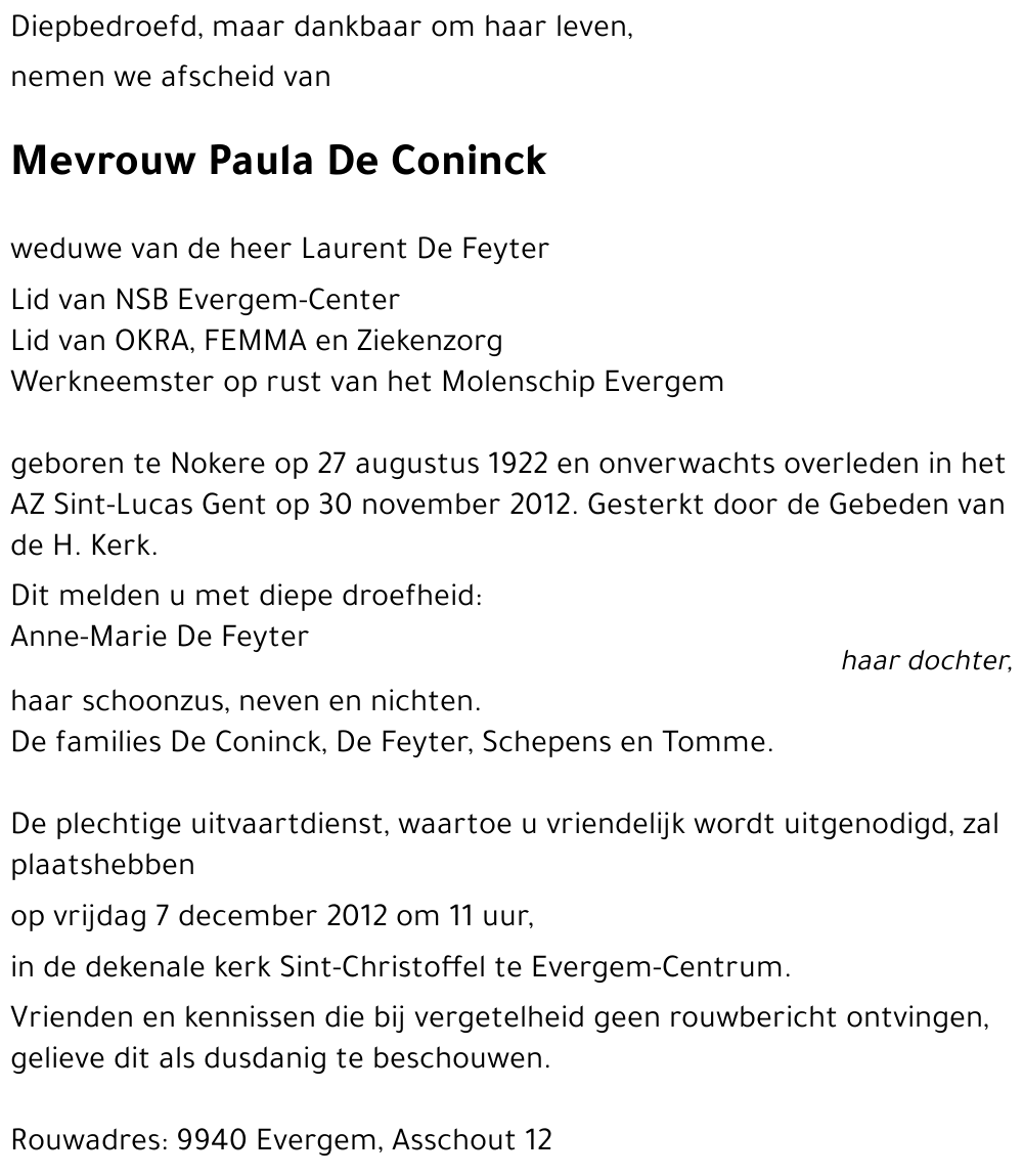 Paula De Coninck