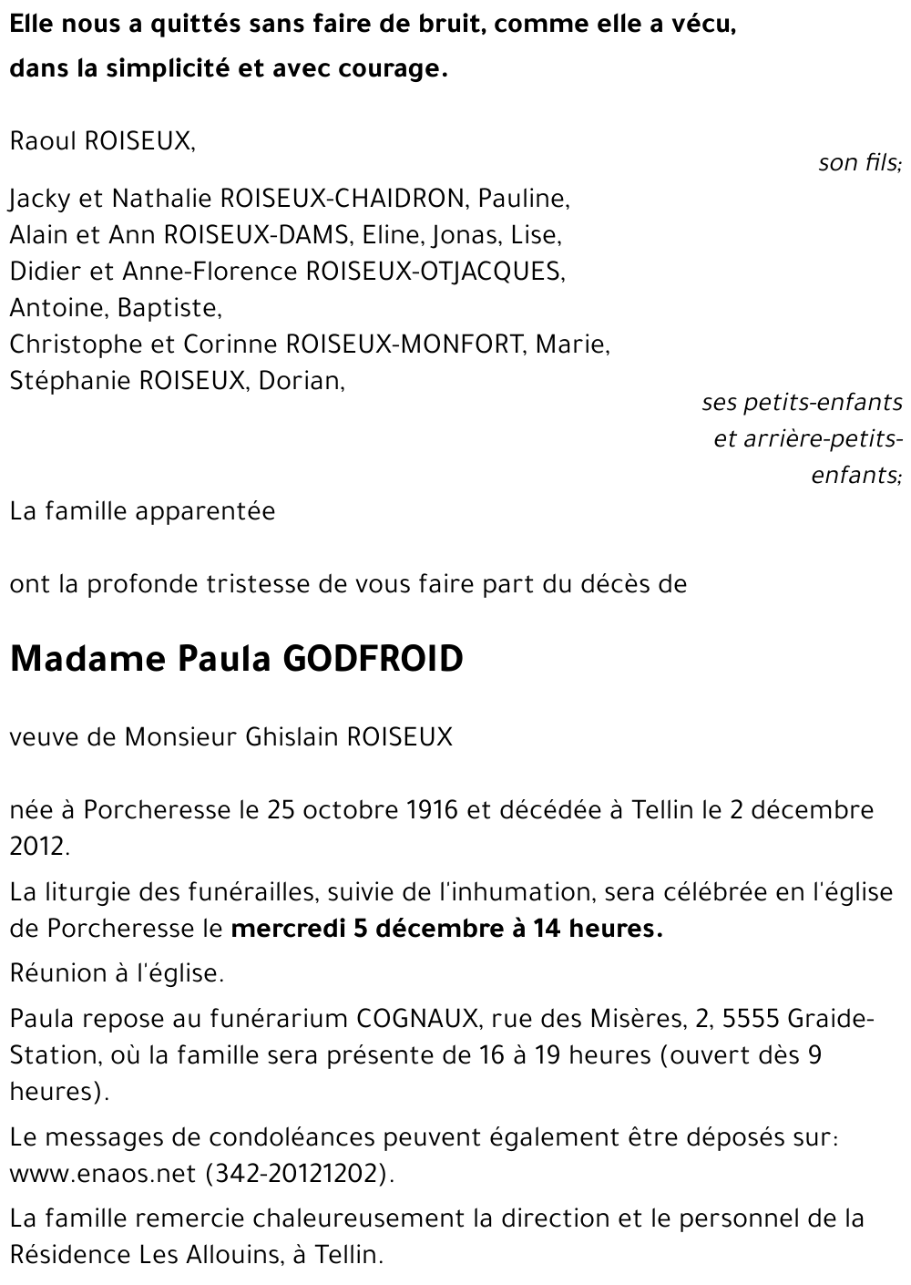 Paula GODFROID