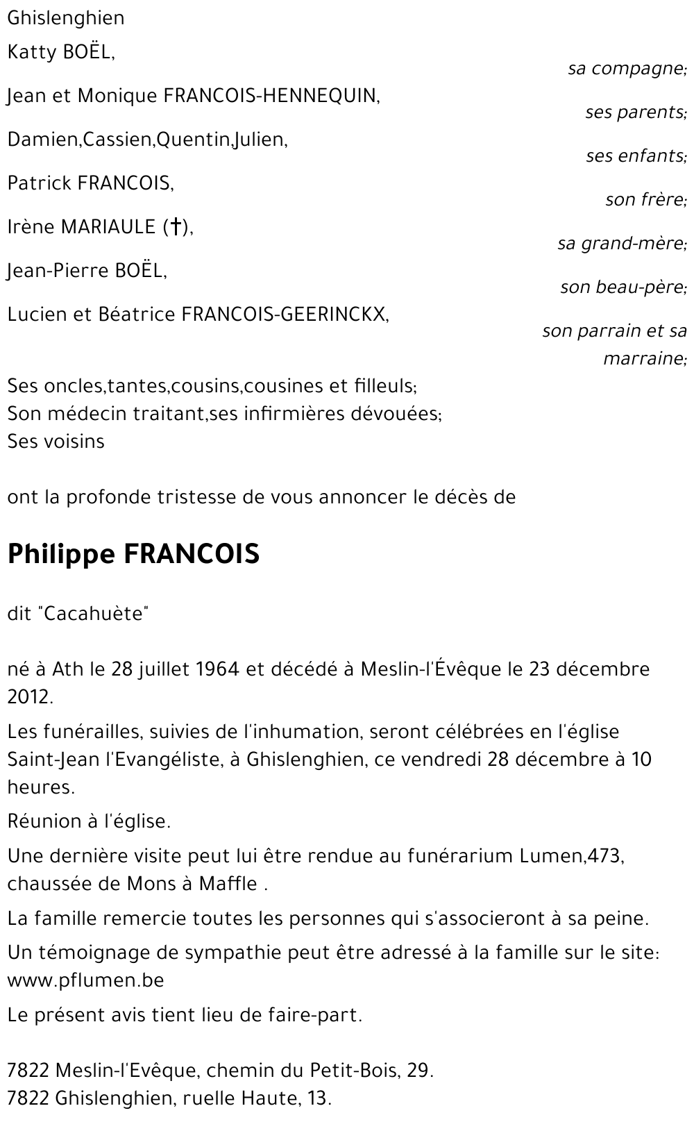 Philippe FRANCOIS