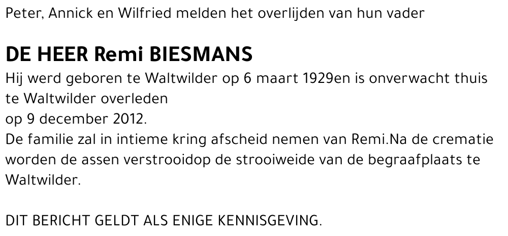 Remi BIESMANS