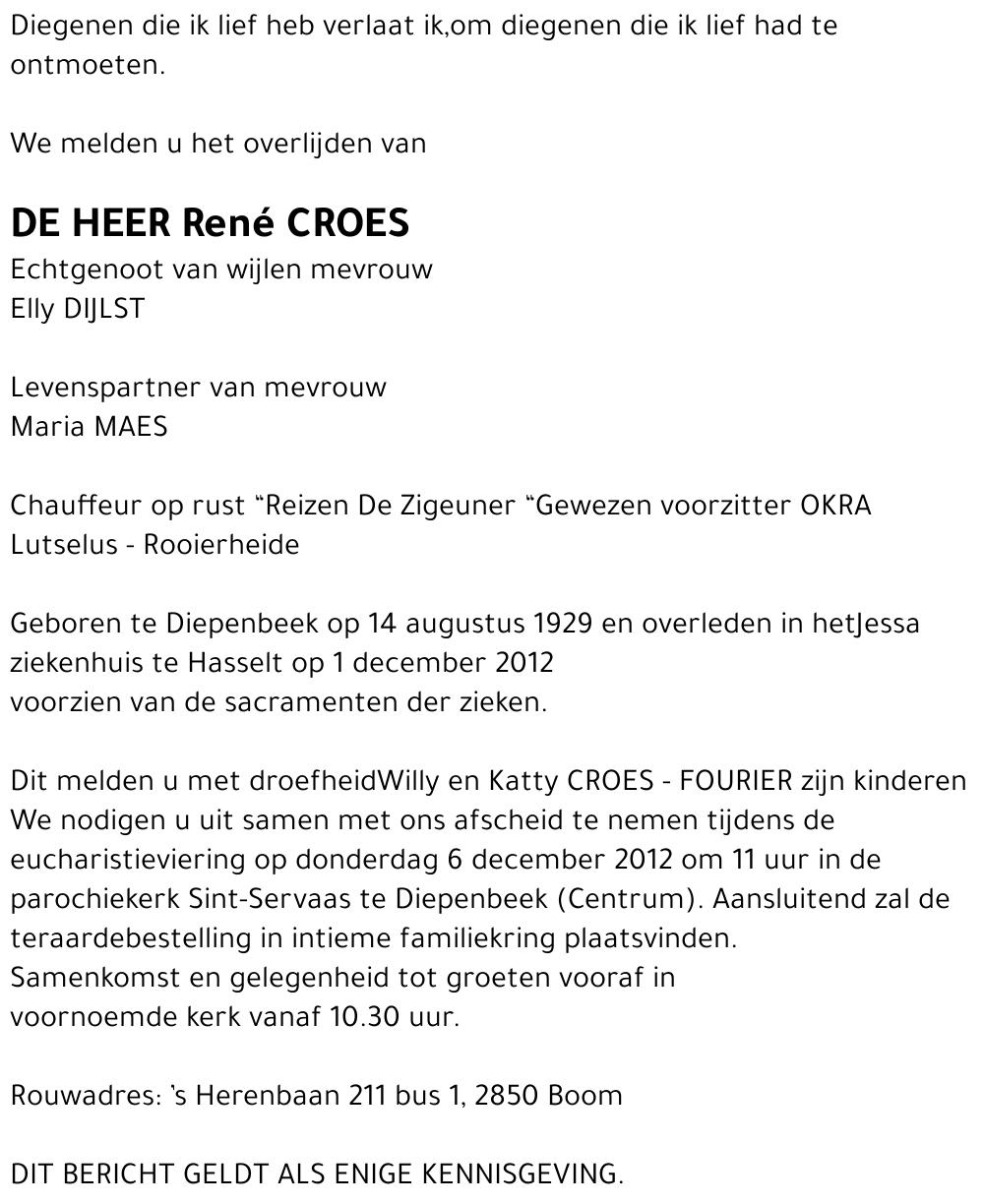 René CROES