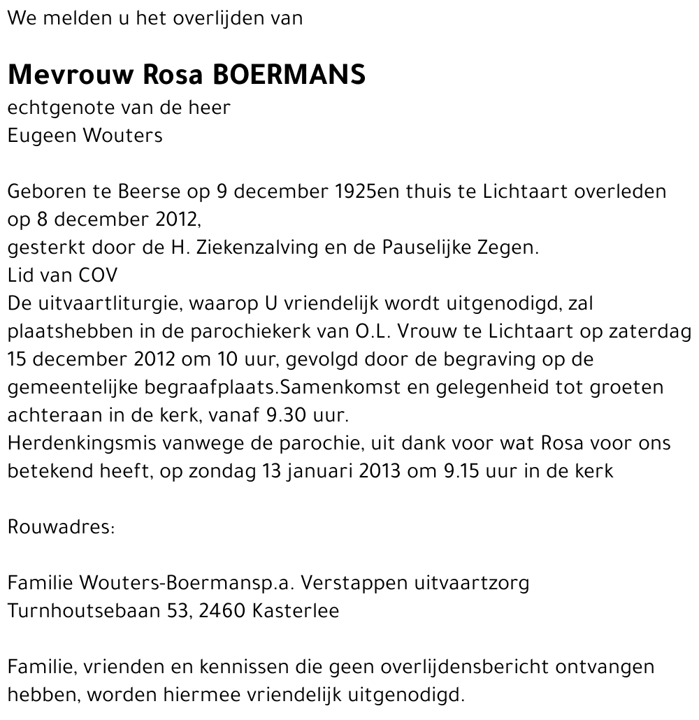 Rosa Boermans
