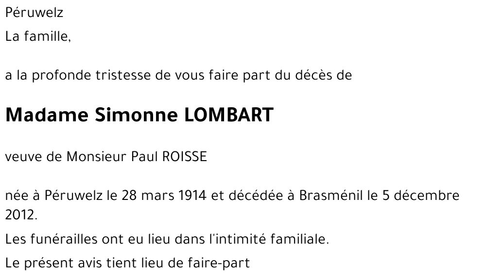 Simonne LOMBART