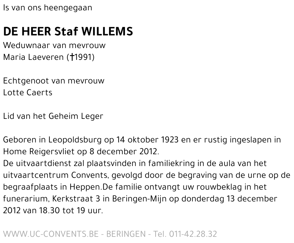 Staf Willems