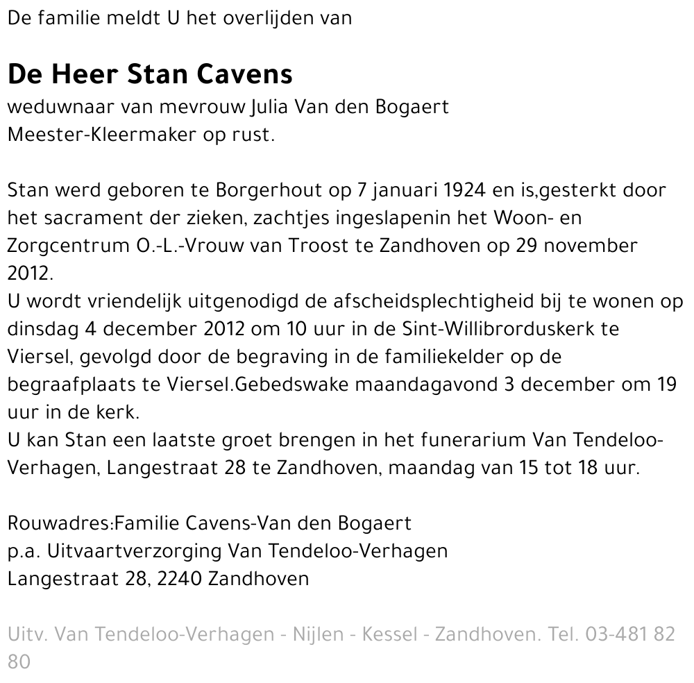 Stan Cavens