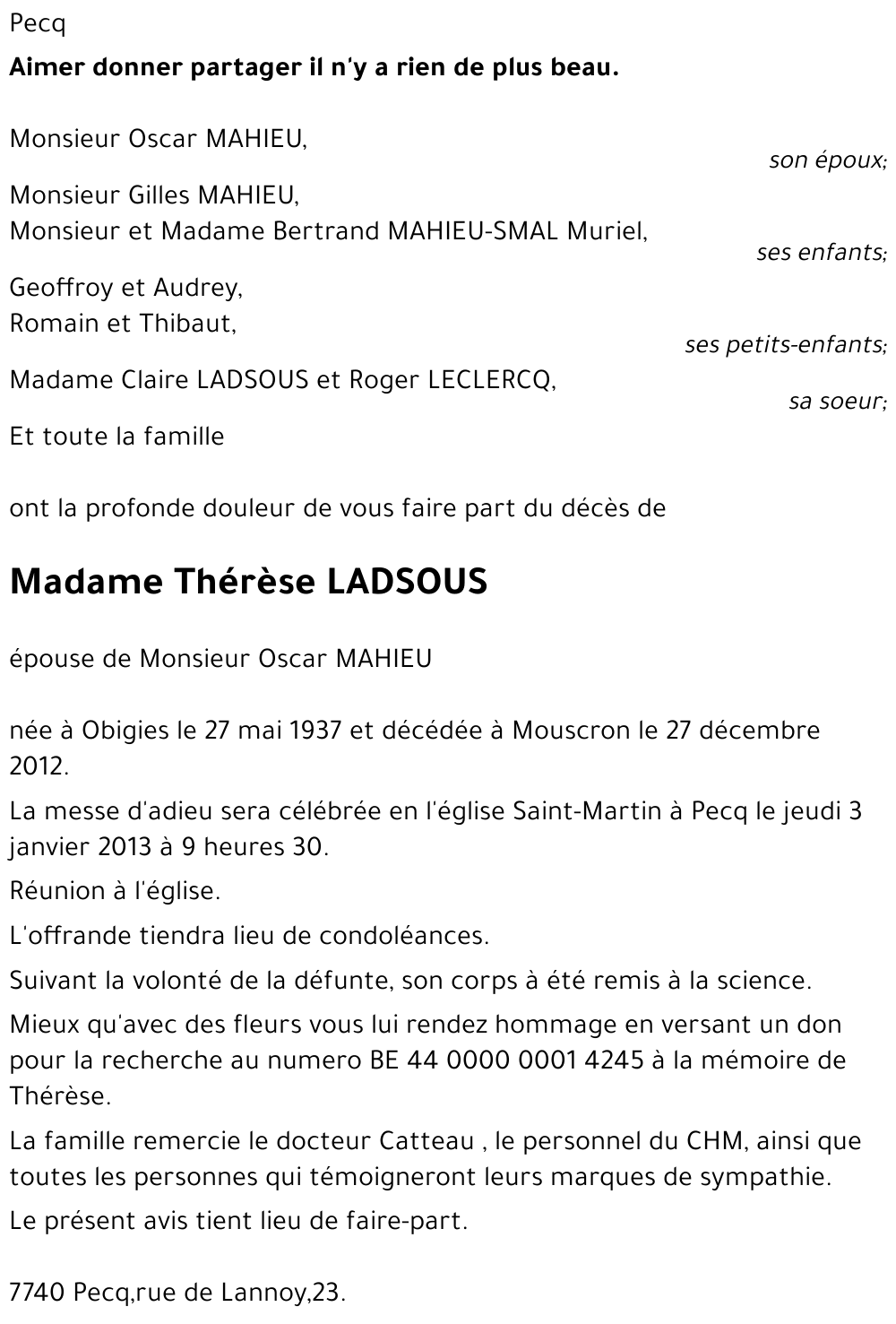 Thérèse LADSOUS