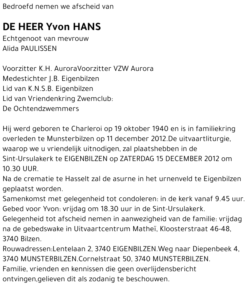 Yvon HANS